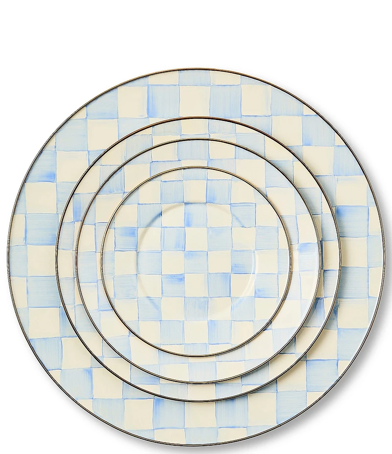 MacKenzie-Childs Check Enamel Serving Platter, 16#double;