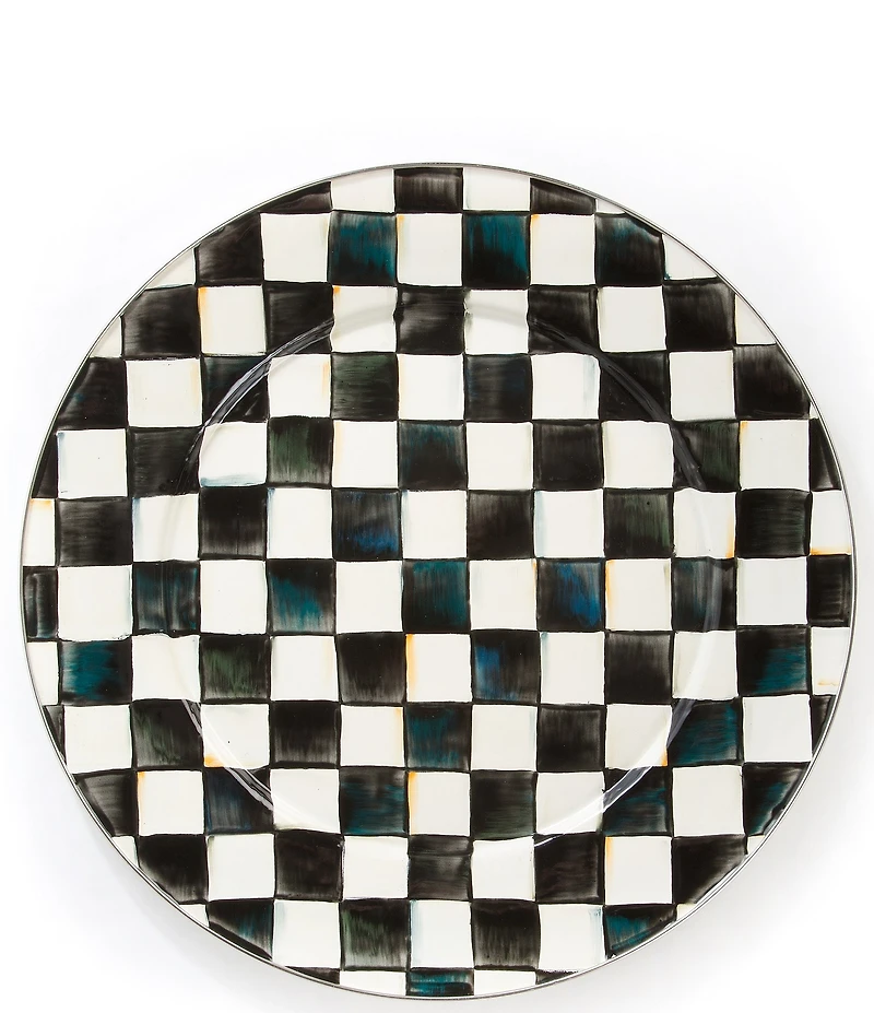 MacKenzie-Childs Check Enamel Serving Platter