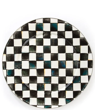 MacKenzie-Childs Check Enamel Serving Platter