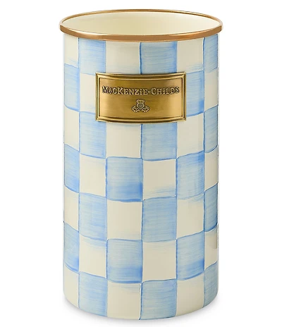 MacKenzie-Childs Check Enamel Utensil Holder