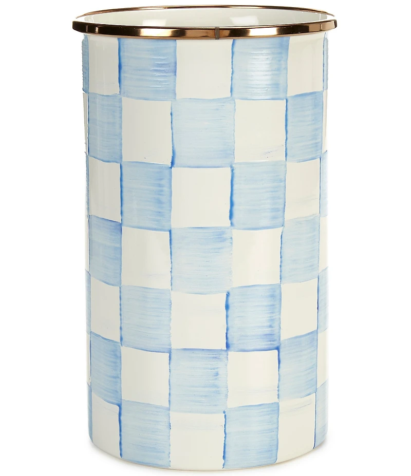 MacKenzie-Childs Check Enamel Utensil Holder