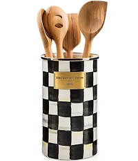 MacKenzie-Childs Check Enamel Utensil Holder