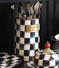 MacKenzie-Childs Check Enamel Utensil Holder
