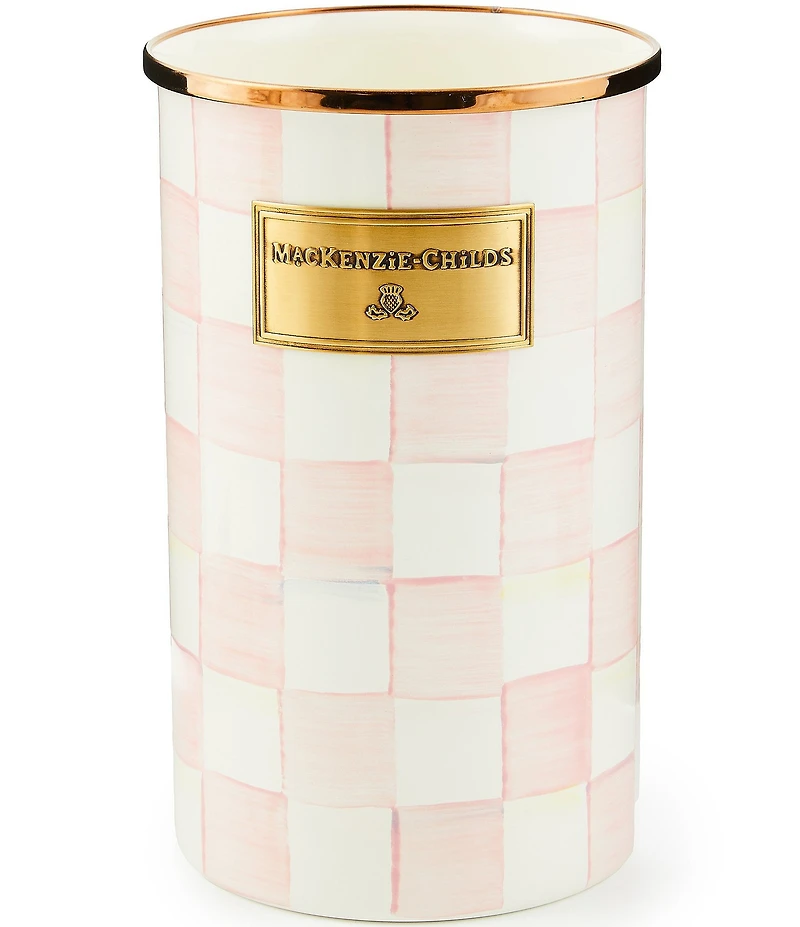 MacKenzie-Childs Check Enamel Utensil Holder