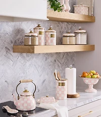 MacKenzie-Childs Check Enamel Utensil Holder