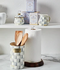 MacKenzie-Childs Check Enamel Utensil Holder