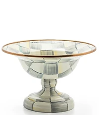 MacKenzie-Childs Check Footed Compote