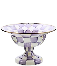 MacKenzie-Childs Check Footed Compote