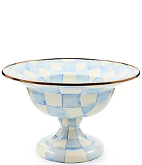 MacKenzie-Childs Check Footed Compote