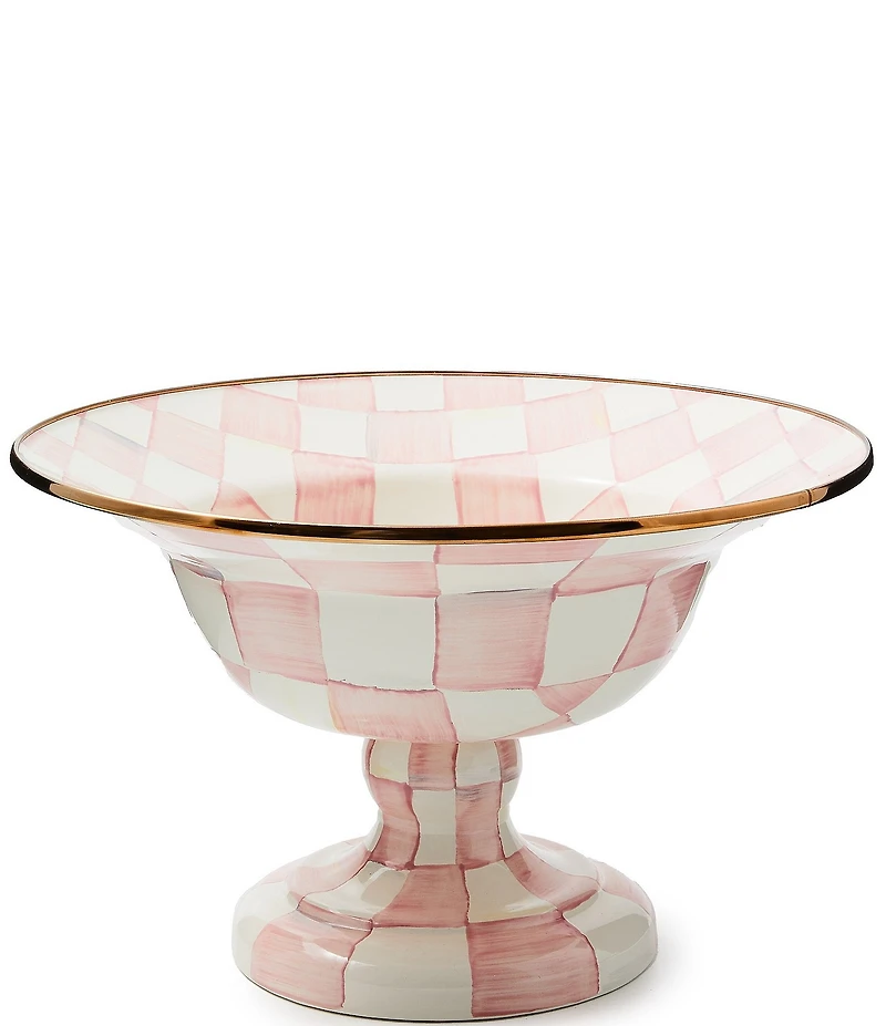 MacKenzie-Childs Check Footed Compote