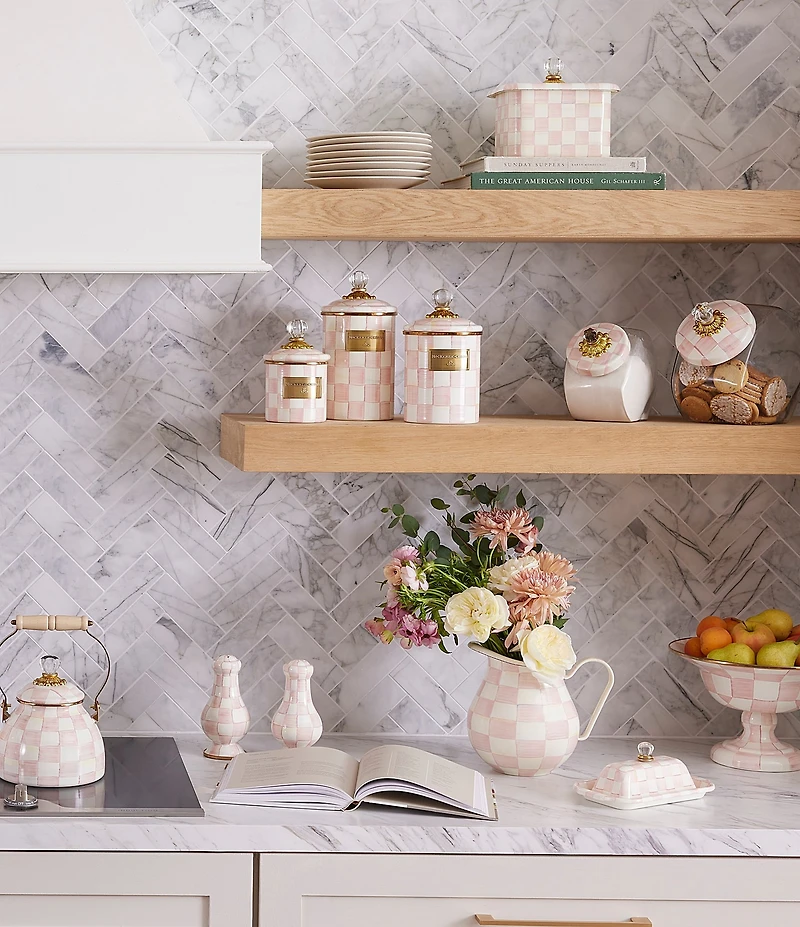 MacKenzie-Childs Check Footed Compote