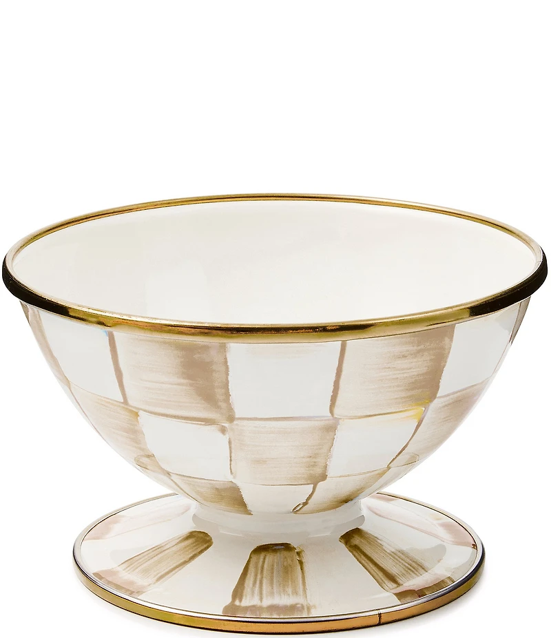 MacKenzie-Childs Check Ice Cream Dish