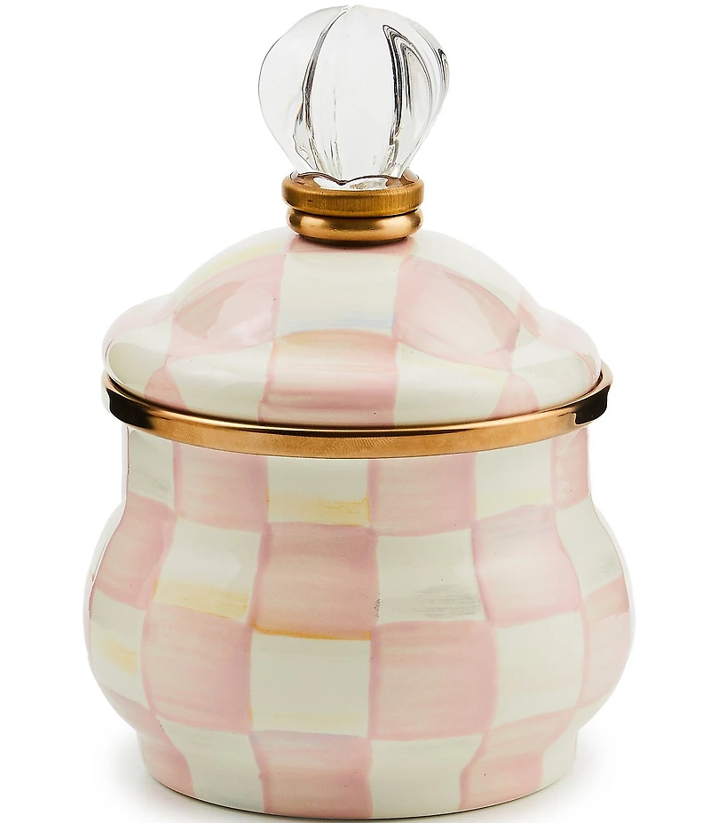 MacKenzie-Childs Check Lidded Sugar Bowl