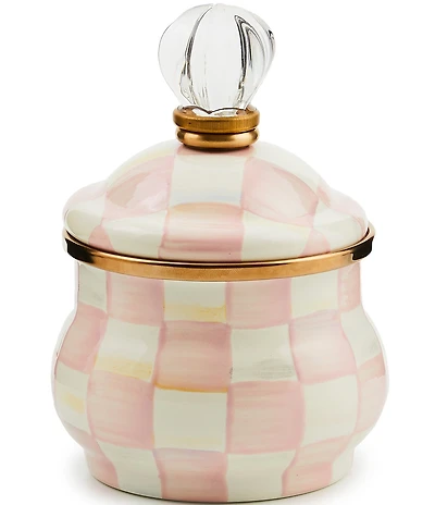 MacKenzie-Childs Check Lidded Sugar Bowl