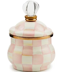 MacKenzie-Childs Check Lidded Sugar Bowl