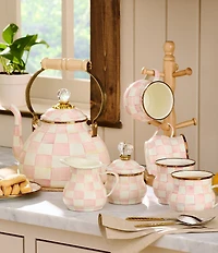 MacKenzie-Childs Check Lidded Sugar Bowl