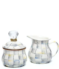 MacKenzie-Childs Check Lidded Sugar Bowl