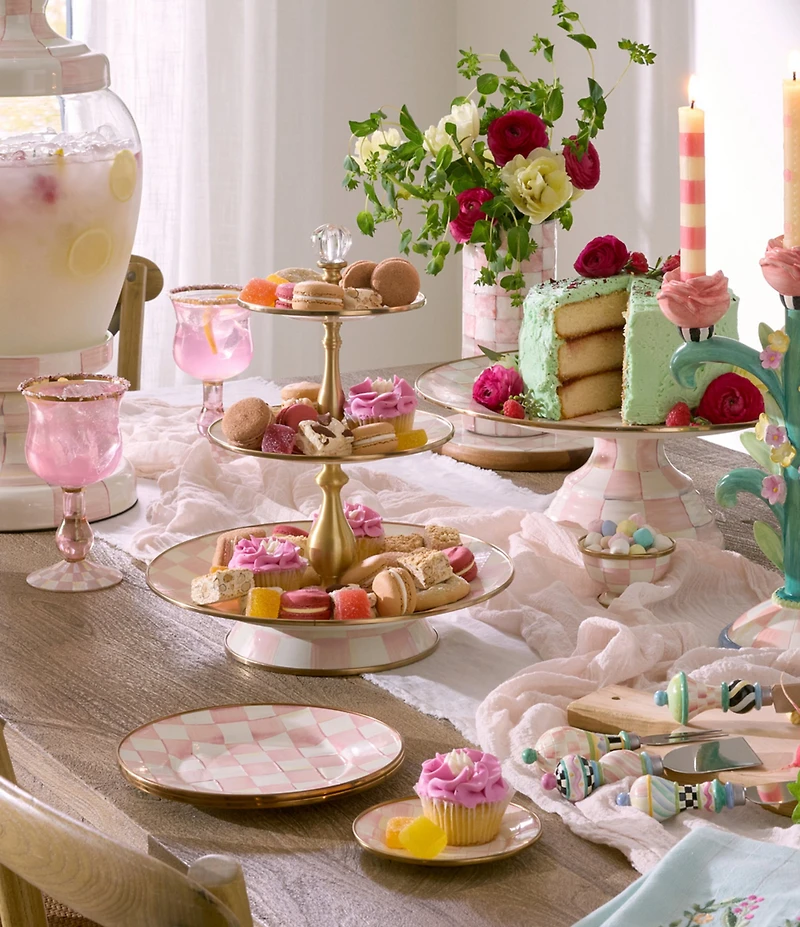 MacKenzie-Childs Check Salad/Dessert Plate