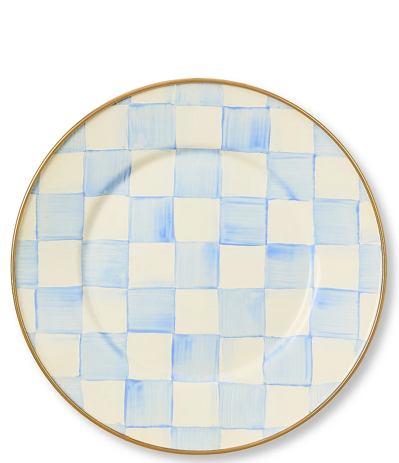 MacKenzie-Childs Check Salad/Dessert Plate