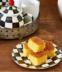 MacKenzie-Childs Check Salad/Dessert Plate