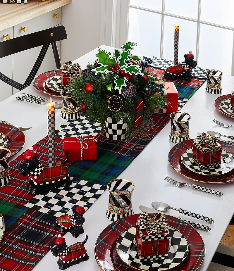 MacKenzie-Childs Check Salad/Dessert Plate