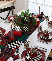 MacKenzie-Childs Check Salad/Dessert Plate