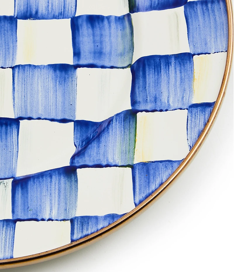 MacKenzie-Childs Check Salad/Dessert Plate
