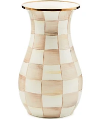 MacKenzie-Childs Check Tall Enamel Vase