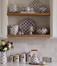 MacKenzie-Childs Check Tall Enamel Vase