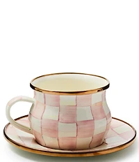 MacKenzie-Childs Rosy Check Teacup