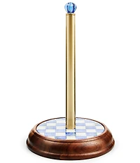 MacKenzie-Childs Check Wood Paper Towel Holder