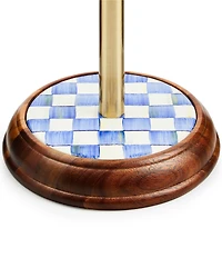 MacKenzie-Childs Check Wood Paper Towel Holder