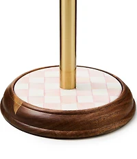MacKenzie-Childs Check Wood Paper Towel Holder