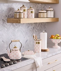 MacKenzie-Childs Check Wood Paper Towel Holder
