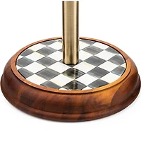 MacKenzie-Childs Check Wood Paper Towel Holder