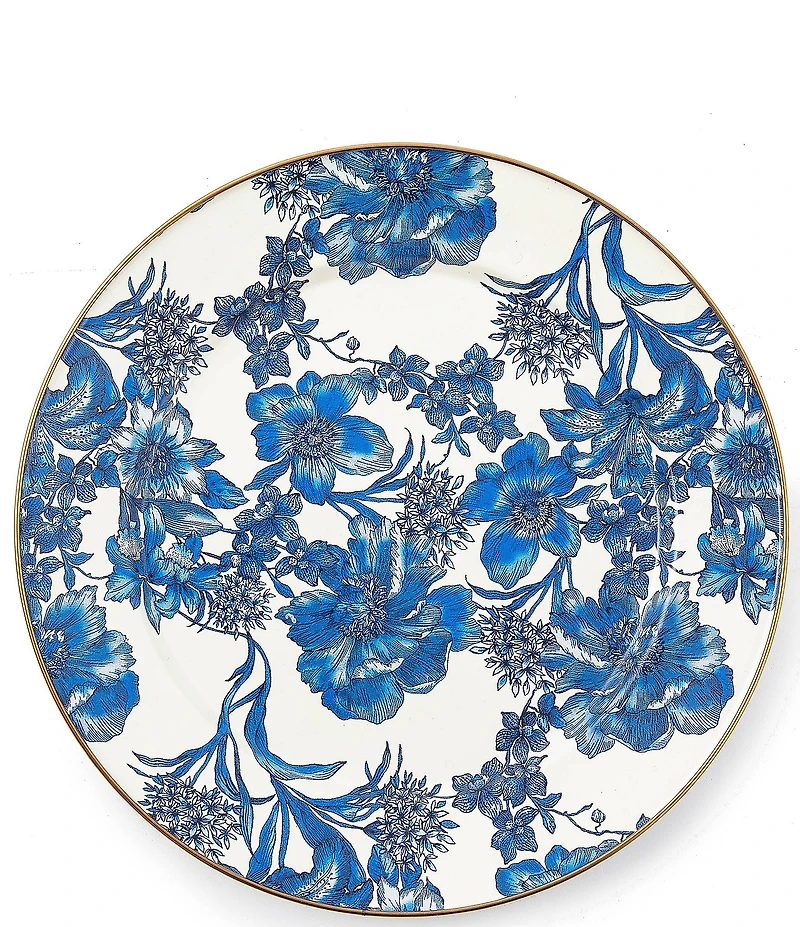 Mackenzie-Childs English Garden Enamel Charger Plate