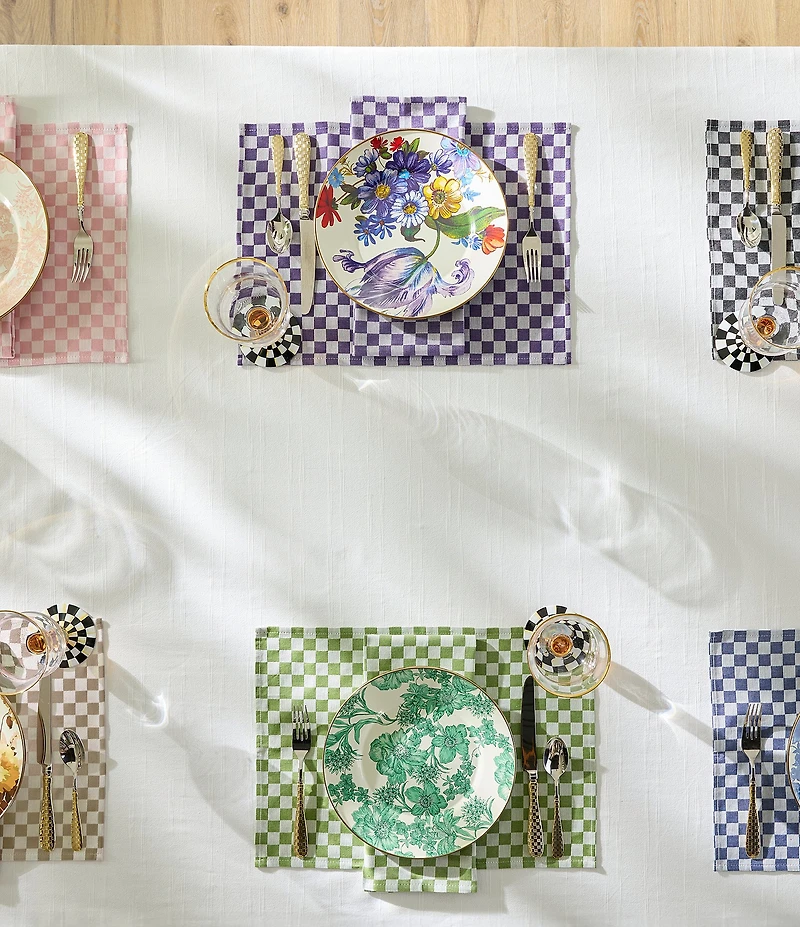 MacKenzie-Childs English Garden Enamel Dinner Plate