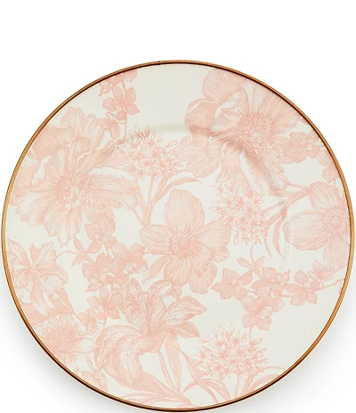 MacKenzie-Childs Rosy English Garden Enamel Salad/Dessert Plate