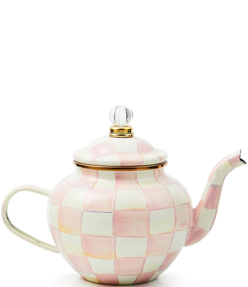 MacKenzie-Childs Check 4 Cup Teapot