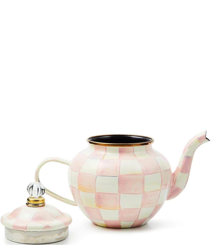 MacKenzie-Childs Check 4 Cup Teapot