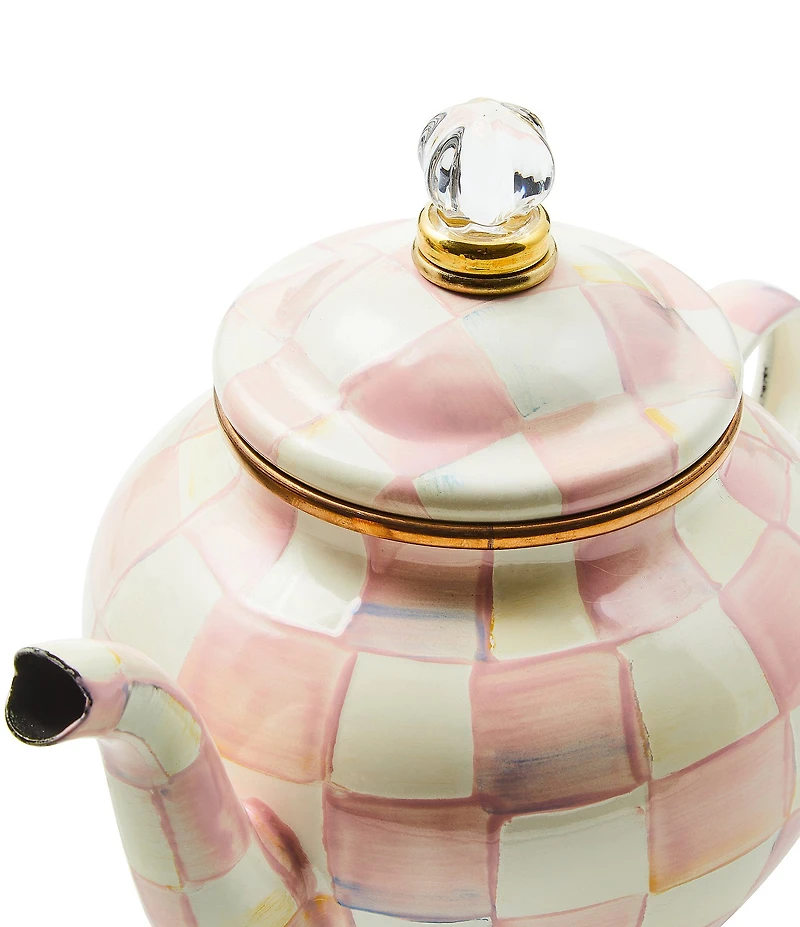 MacKenzie-Childs Check 4 Cup Teapot