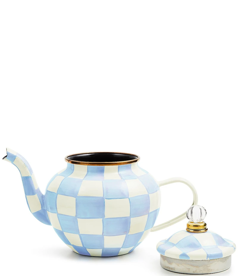 MacKenzie-Childs Check 4 Cup Teapot