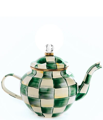 MacKenzie-Childs Check 4 Cup Teapot
