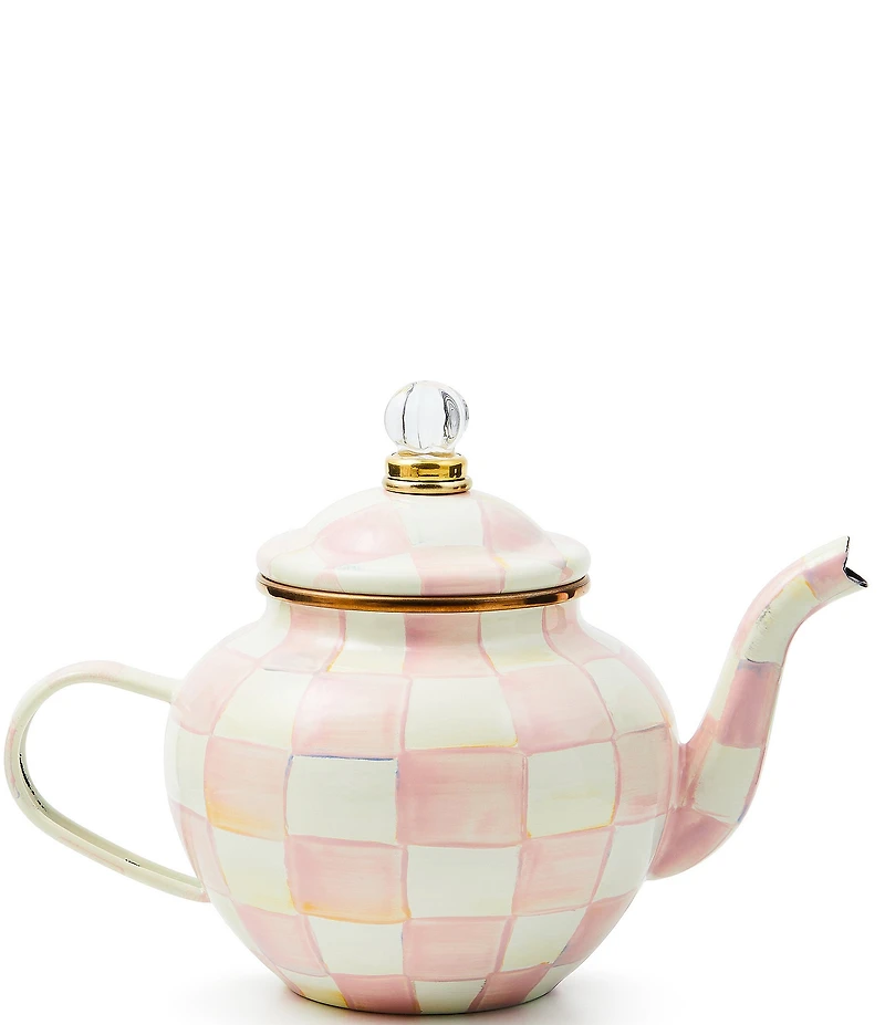 MacKenzie-Childs Check 4 Cup Teapot