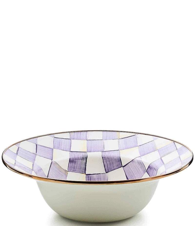 MacKenzie-Childs Check Enamel 12#double; Serving Bowl