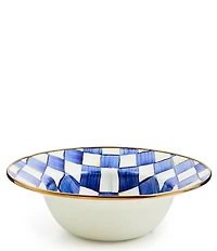MacKenzie-Childs Check Enamel 12#double; Serving Bowl