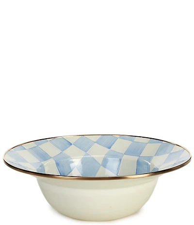 MacKenzie-Childs Check Enamel 12#double; Serving Bowl