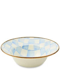 MacKenzie-Childs Check Enamel 12#double; Serving Bowl