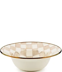 MacKenzie-Childs Check Enamel 12#double; Serving Bowl