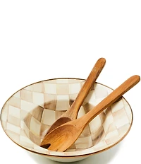 MacKenzie-Childs Check Enamel 12#double; Serving Bowl